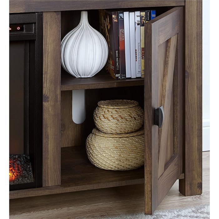 Altra Furniture Farmington 60" Media Heritage Pine Fireplace N10