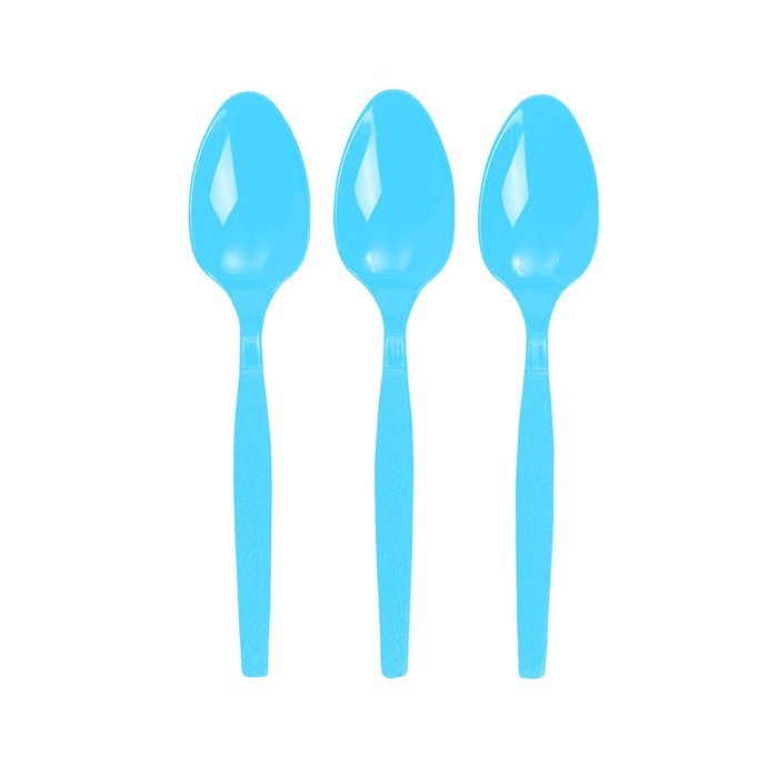 Amscan Big Party Pack 100 Count Mid Weight Plastic Spoons, Caribbean