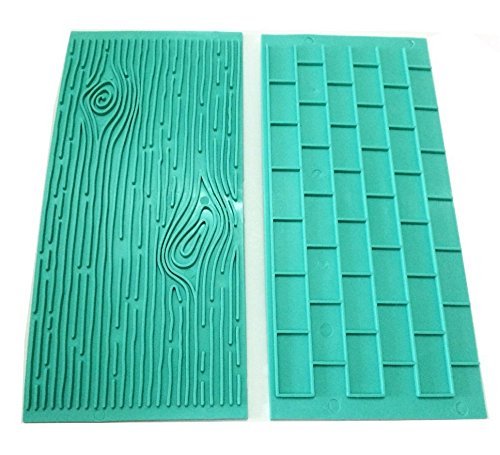 Silicone Fondant Mould Lace Mat 2pcs/set , Kootips Tree Mark Wall Silicone Lace Fondant Mat Mould Cake Decorating... N3