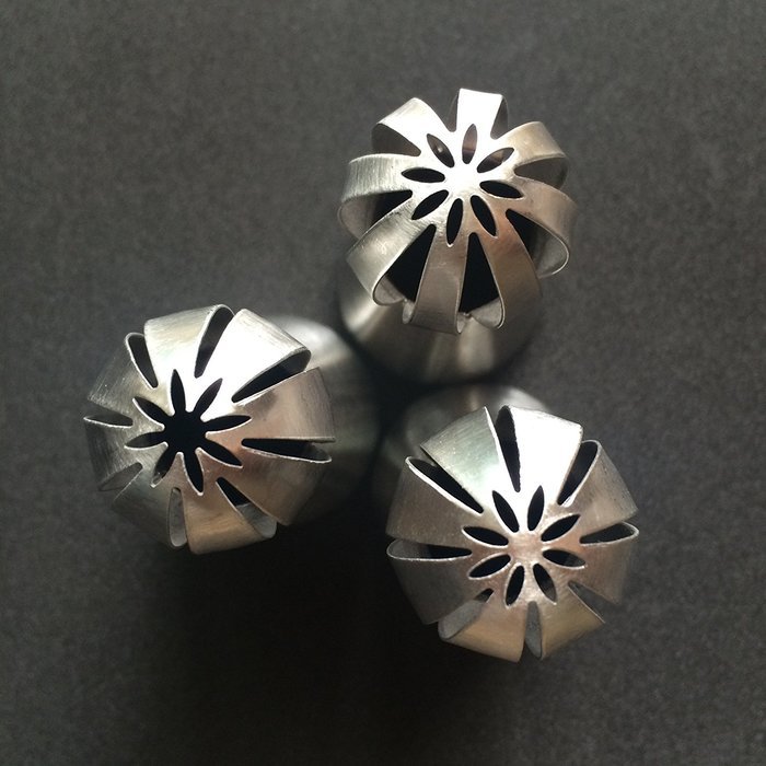 NEW Version 6pcs/set Sphere Ball Tips Russian Icing Piping Nozzles Tips Pastry Cake Fondant Cupcake Buttercream... N4