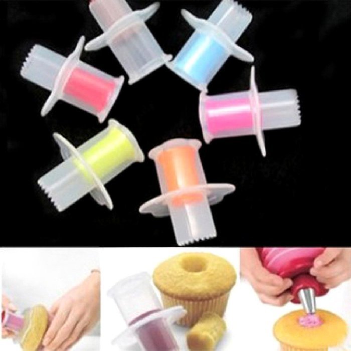 Gabkey 1Pcs Cupcake Cake Corer Plunger Cutter Pastry Decorating Divider Filler Model N5