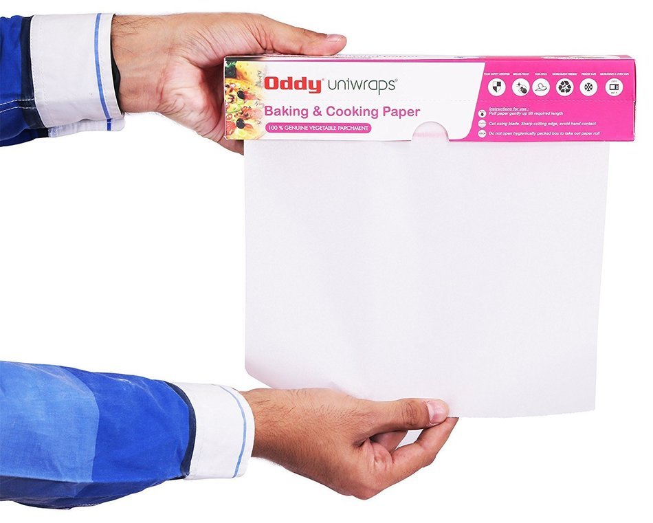 Inditradition Oddy Uniwraps Parchment Paper / Baking Paper / Food Wraping Paper, 01 Roll (10.25 Inch X 20M)