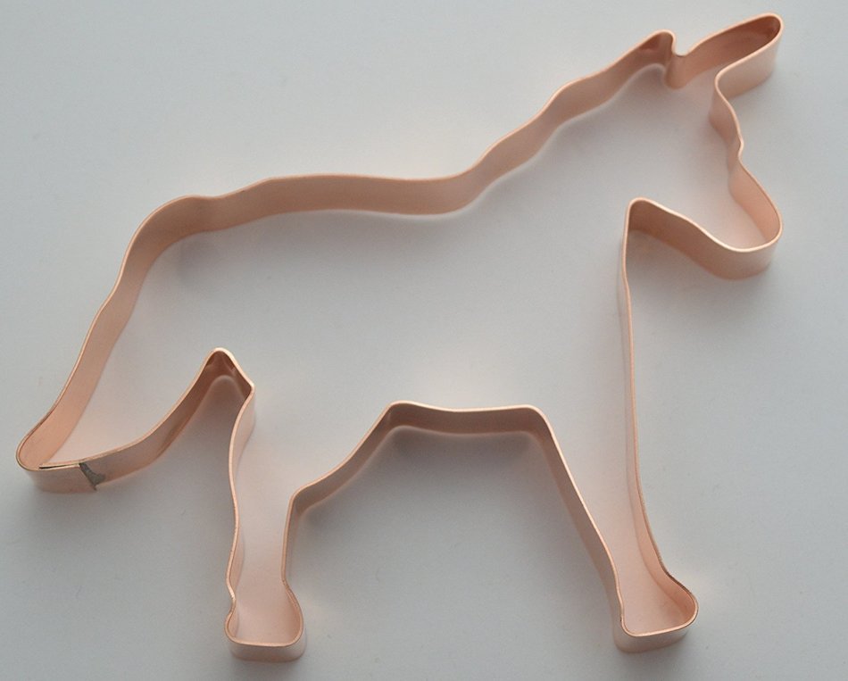 Unicorn Copper Cookie Cutter