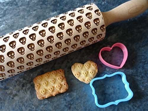 Rouleau &agrave; p&acirc;tisserie T&ecirc;tes de mort