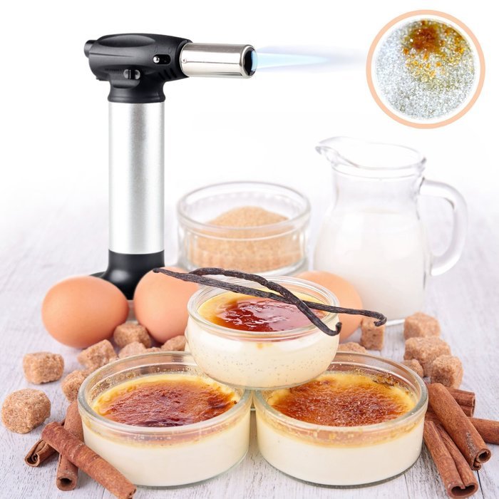 Orblue Culinary Torch with Safety Lock for Creme Brulee Cooking, Butane Gas Not Included N4