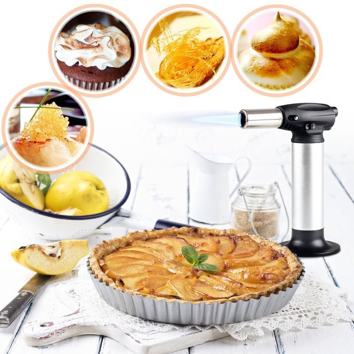 Orblue Culinary Torch with Safety Lock for Creme Brulee Cooking, Butane Gas Not Included N5