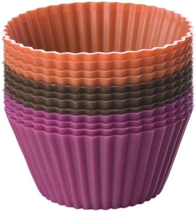 Chicago Metallic Baking Essentials Silicone Baking Cups, Set of 12
