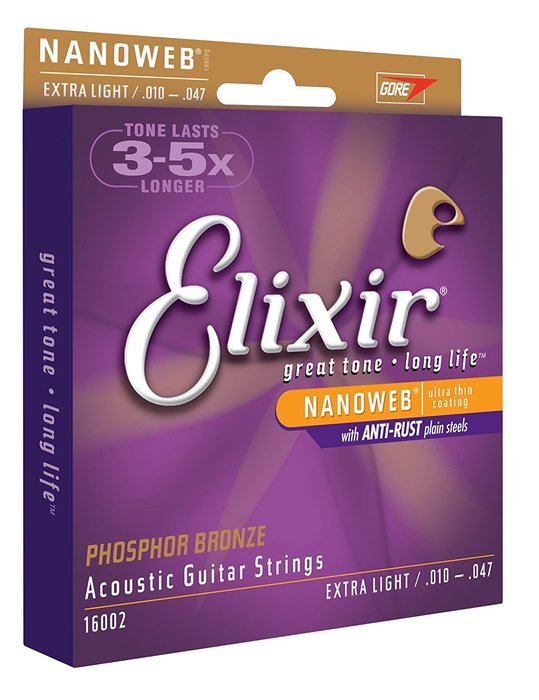 Elixir Strings 80/20 Bronze Acoustic Guitar Strings w POLYWEB Coating, Medium (.013-.056) N60