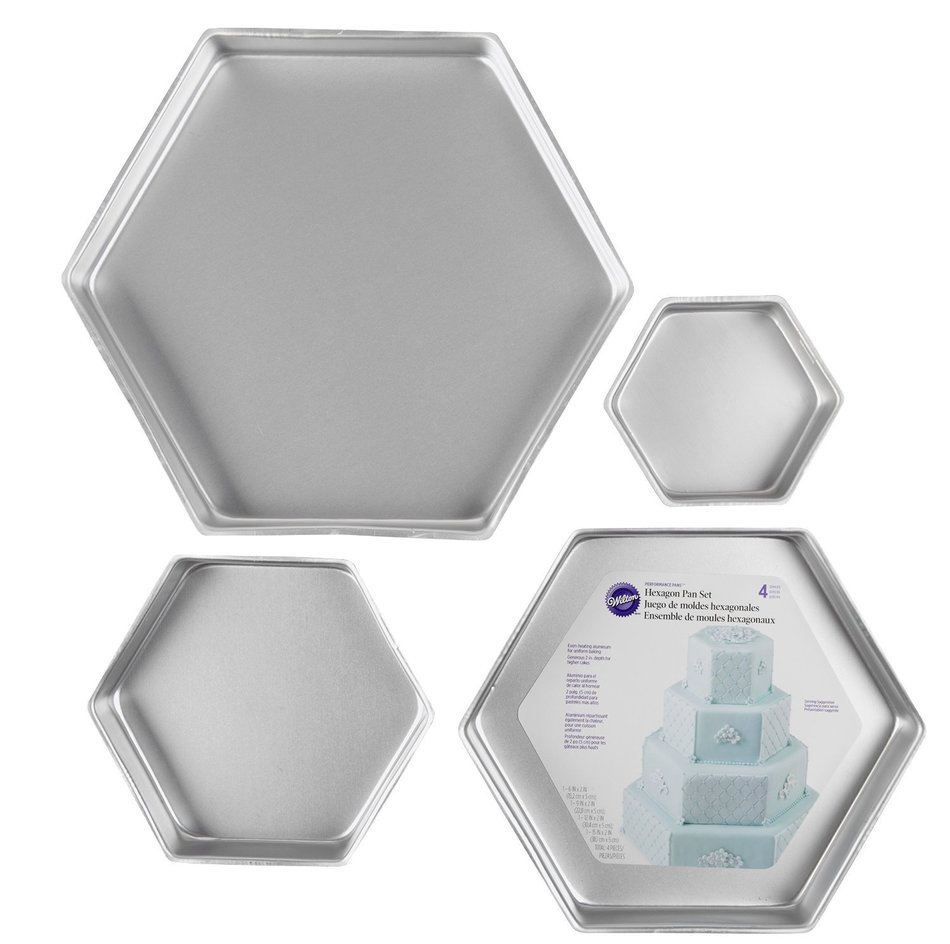 Wilton 3 Piece Performace Pan Sets, Square Set N4