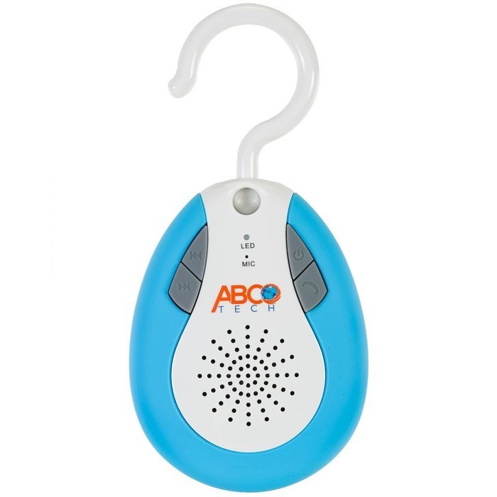 Abco Tech Water Resistant Wireless FM Radio Bluetooth Shower Speaker with Hook Handle and Hands-Free Speakerphone... N2