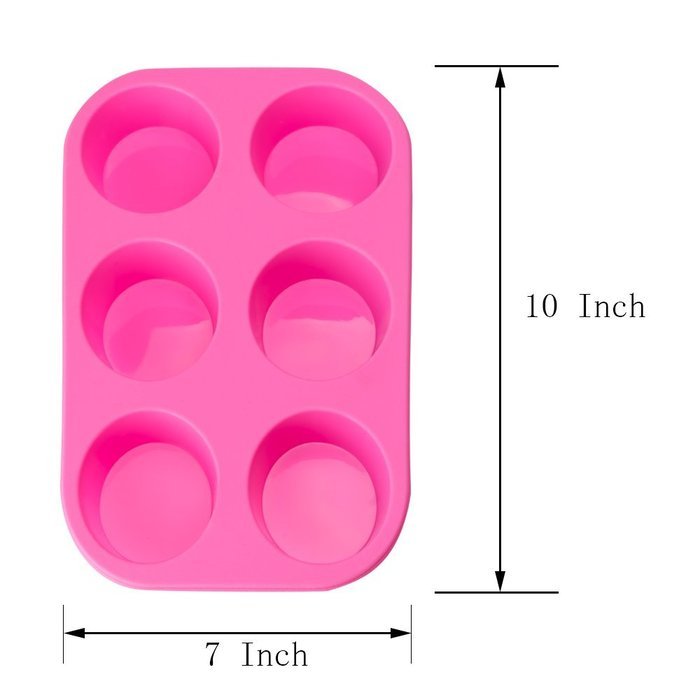 LAVAVIDA Silicone Baking Cups, 24 Pack 6 Colors Cupcake Liners, Reusable & Nonstick Muffin Cups Cake Molds N9