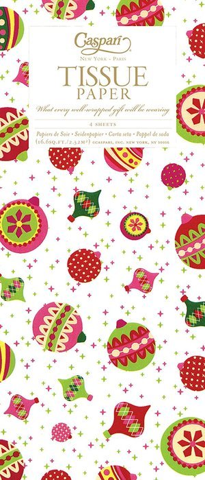 Entertaining with Caspari Fa La La Tissue Paper, Package of 4 Sheets N3