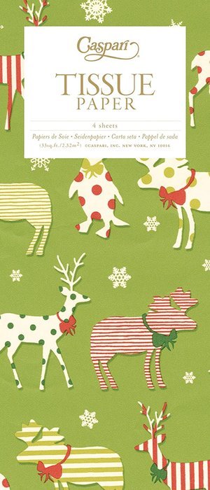 Entertaining with Caspari Fa La La Tissue Paper, Package of 4 Sheets N4
