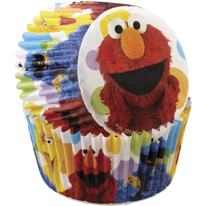 Wilton 415-3470 50 Count Sesame Street Cupcake Liners, Multicolor N2