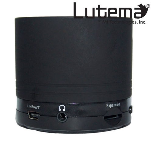 Lutema WaveTube Wireless Bluetooth Portable Digital Speaker w/FM Radio - Black N2