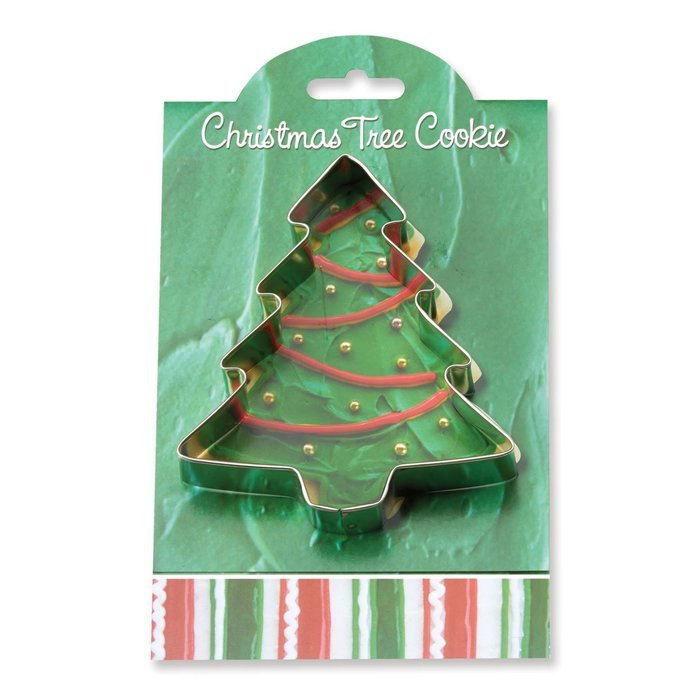 Christmas Tree Cookie and Fondant Cutter - Ann Clark - 4.1 Inches - US Tin Plated Steel