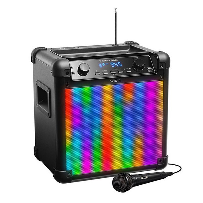 NEW! ION Audio Tailgater Flash 2-way Bluetooth Speaker with Sound Reactive LED "Dynamic Light Show" Mode and FREE...