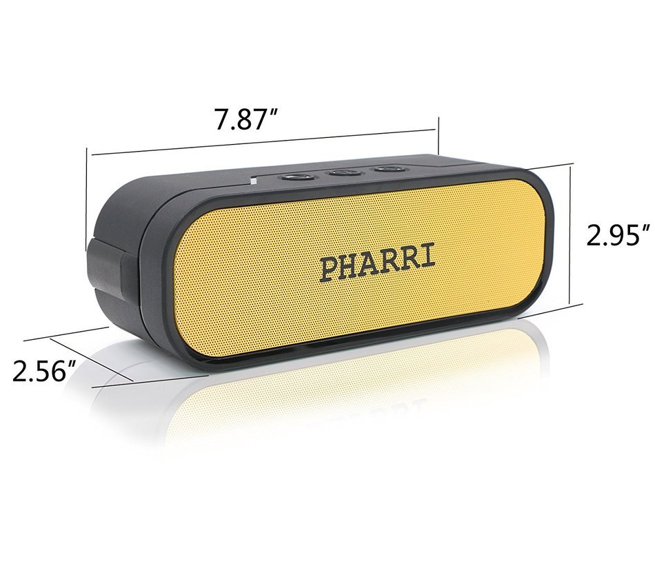 PHARRI 20W / Dual 10W Output，Water Resistant and Outdoor Sport Wireless Bluetooth 4.0 Speaker with 12 Hour Rechargable... N7