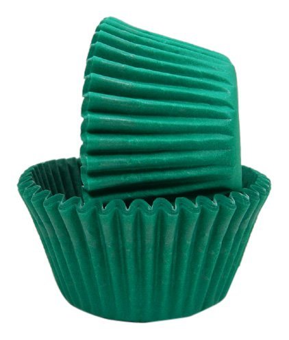 Regency Wraps Greaseproof Baking Cups, Solid Green, 40-Count, Standard.