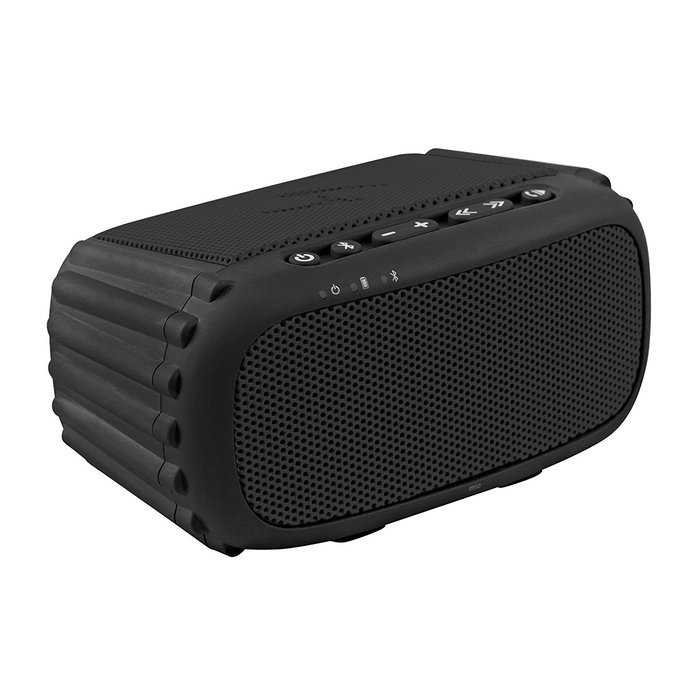 ECOXGEAR - ECOROX Rugged and Waterproof Wireless Bluetooth Speaker - Black (Certified Refurbished) N2