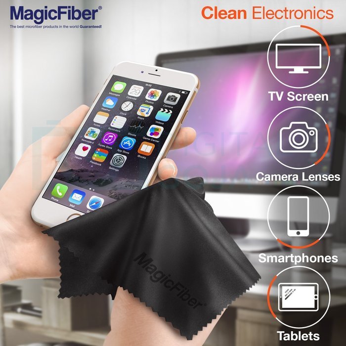 (6 Pack) MagicFiber Microfiber Cleaning Cloths - For All LCD Screens, Tablets, Lenses, and Other Delicate Surfaces... N2