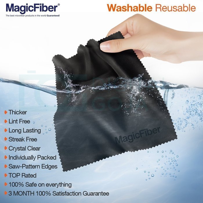 (6 Pack) MagicFiber Microfiber Cleaning Cloths - For All LCD Screens, Tablets, Lenses, and Other Delicate Surfaces... N24