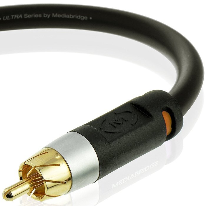 Mediabridge ULTRA Series Digital Audio Coaxial Cable (4 Feet) - Dual Shielded with RCA to RCA Gold-Plated Connectors...