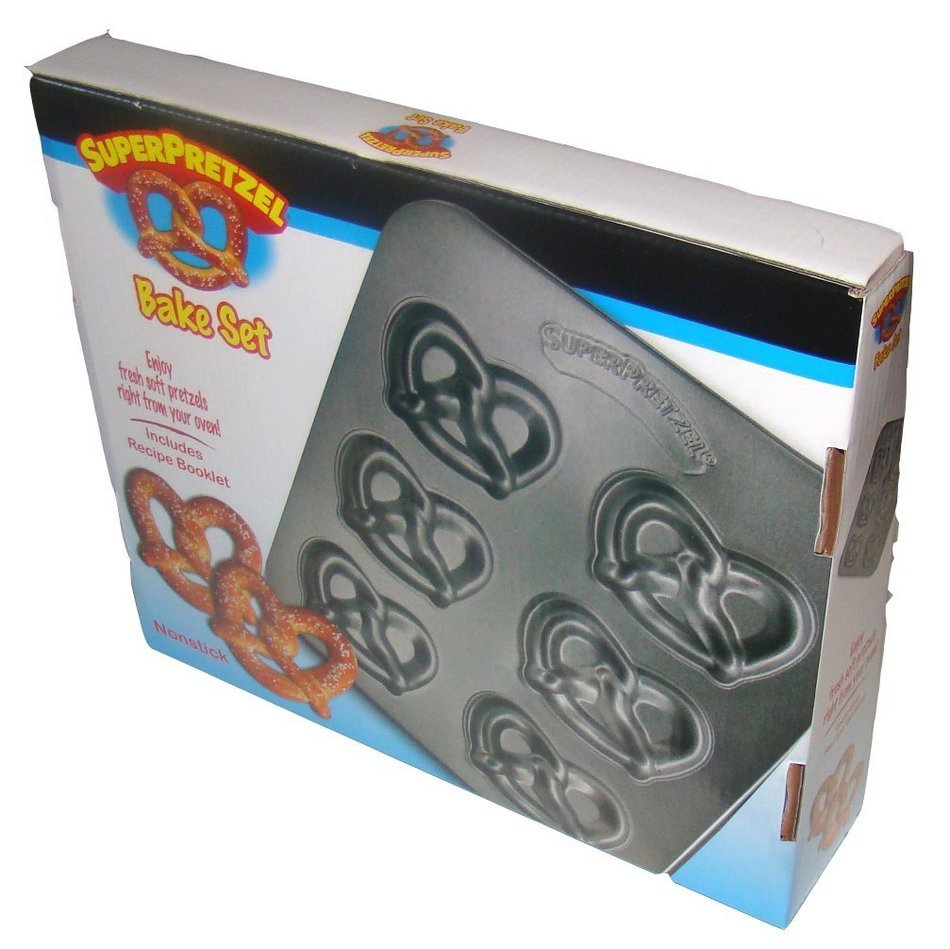 Super Pretzel Bake Set - Nonstick Soft Pretzel Sheet / Baking Mold Pan N2
