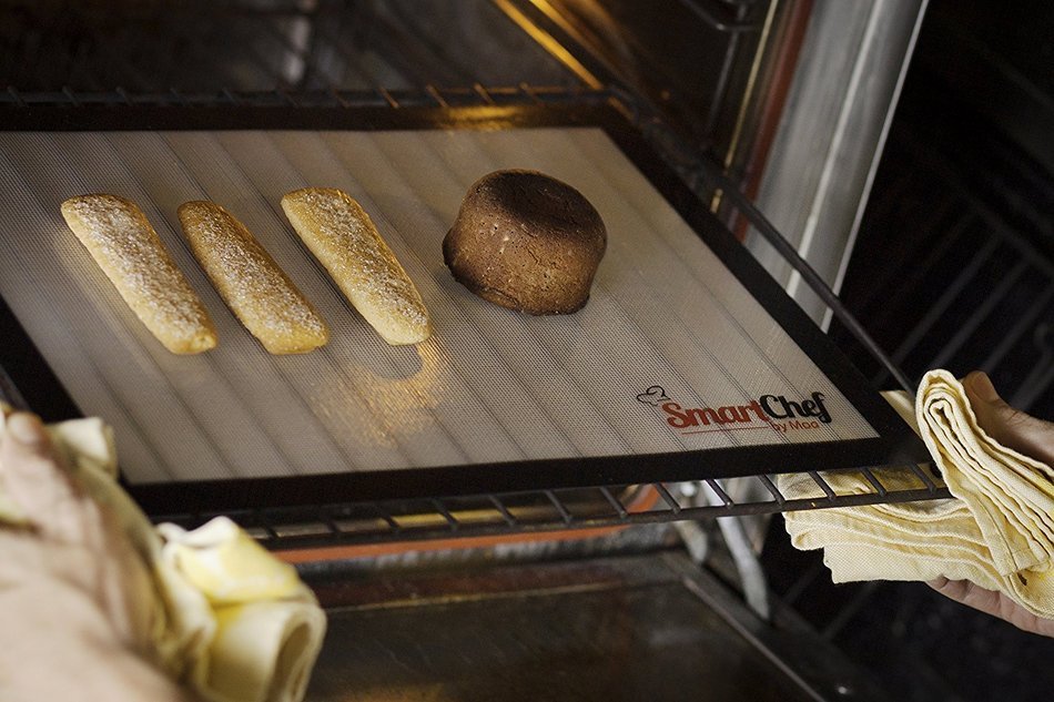 Silicone Baking Mat Smart Chef By Moa 15 3/4 '' X 11 3/4 '' Baking Sheet Essential Kitchen Utensil N4
