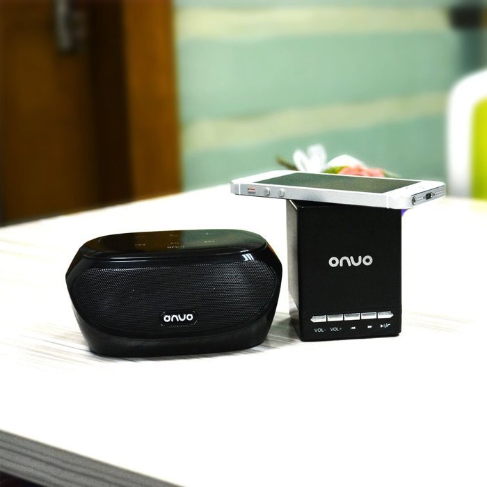 ONVO AJ-81 Black Portable Wireless Bluetooth 4.0 Speaker Powerful Sound for Apple & Other Smartphone Devices N7