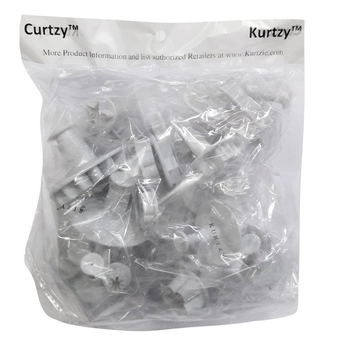 33 piece cake decorating / sugarcraft set with cutters / plungers for flowers / leaf / shapes by Kurtzy TM N4