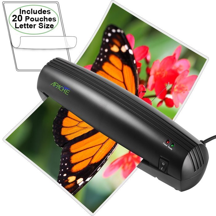 Apache AL9 9" Thermal Laminator and 20 Laminator Pouches