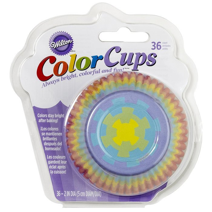 Wilton Standard Baking Cups, 36-Count, Rainbow Color