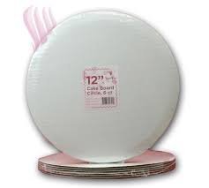 Cake Board Circle 12", Count of 6