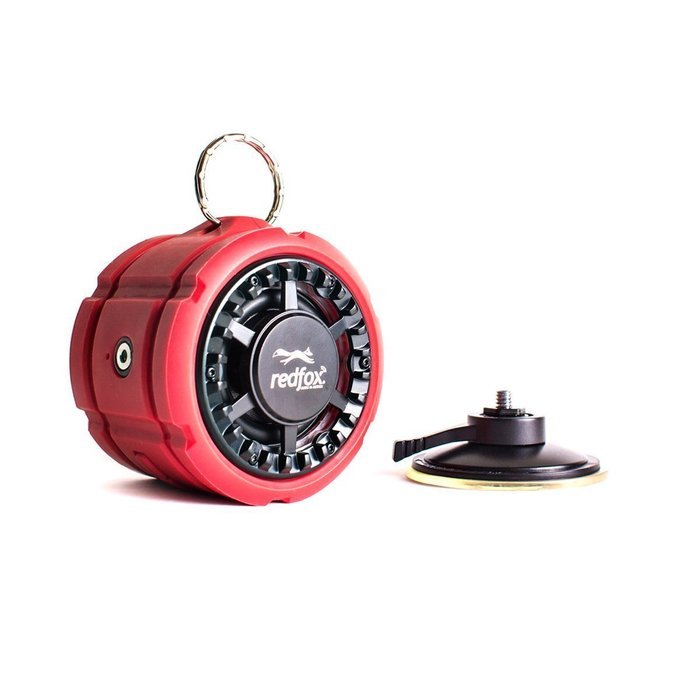 Rover IPX7 Waterproof Bluetooth Speaker with Suction Cup Mount (Red)
