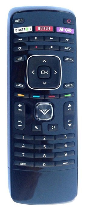 VIZIO Remote for E422VLE, E472VLE, E552VLE, M320SL, M370SL, E320i-A0, M370SL, E422VL Model Television's