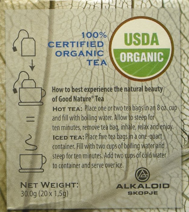 Good Nature Organic Elderflower Tea, 1.07 Ounce N2