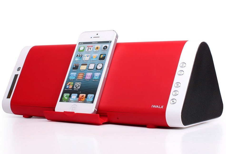 iWalk Sound Angle Series Wireless Bluetooth Stereo Speaker with Stand for All Smartphones - Retail Packaging -... N10