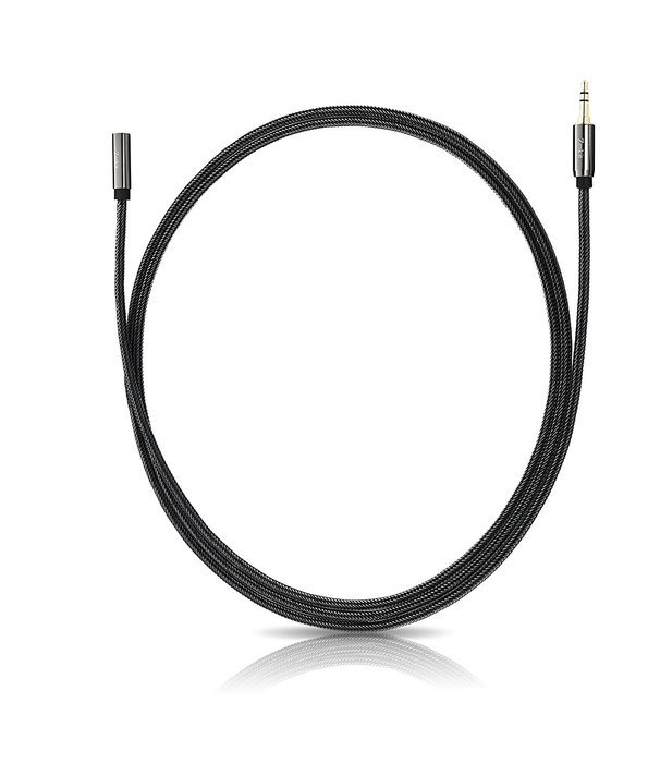 Zeskit 6&rsquo; Premium Audio Cable &mdash; 3.5mm, Braided Nylon Stereo Audio Cable (Male to Female) N4