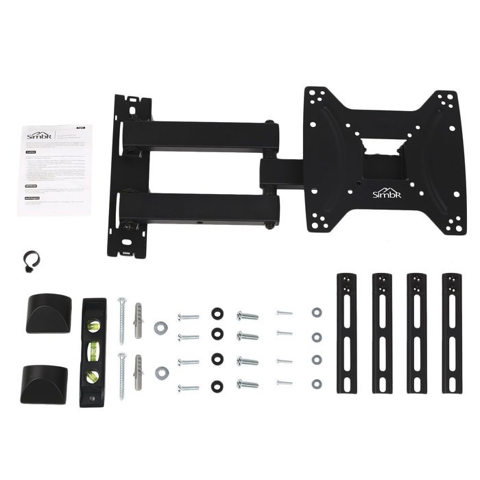 SIMBR Full Motion TV Mount for 17-55 Inch TV Swivel Articulating Arm TV Wall Mount Bracket Kit N6