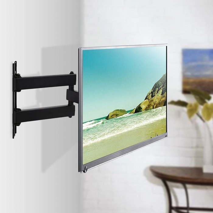 SIMBR Full Motion TV Mount for 17-55 Inch TV Swivel Articulating Arm TV Wall Mount Bracket Kit N7