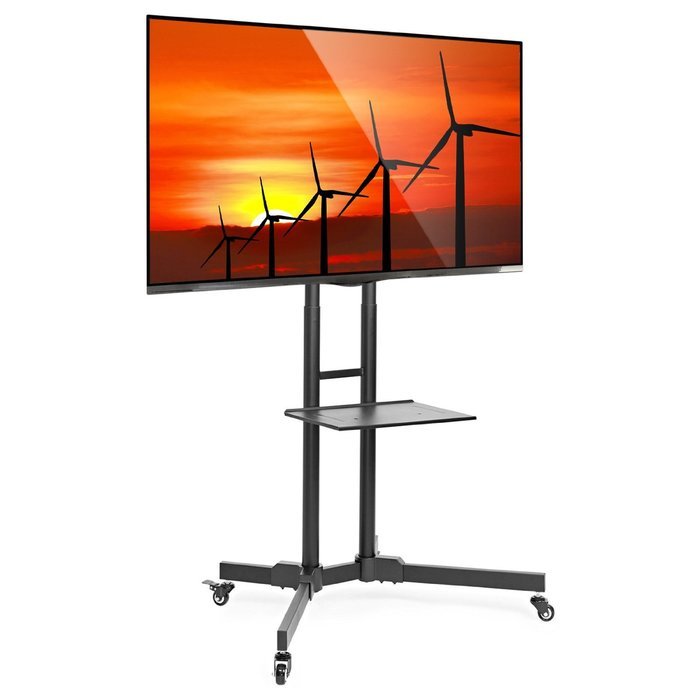 Mount Factory Rolling TV Stand Mobile TV Cart for 32-65 inch Plasma Screen, LED, LCD, OLED, Curved TV's - Mount...