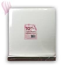 Cake Board Square 10", Count of 6