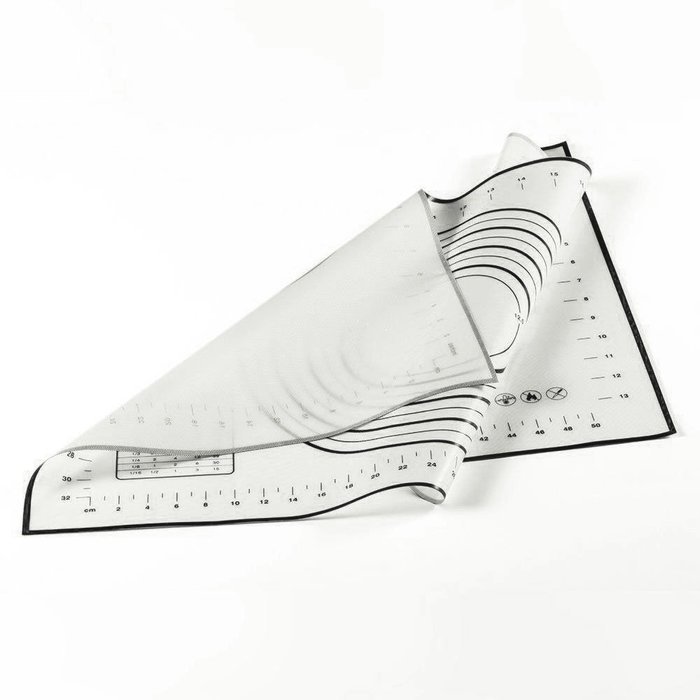 Black Large Size 60 x 40 cm Non Stick Silicone Baking Liner Pastry Mat Sheet with Measurements * FREE SHIPPING * N4