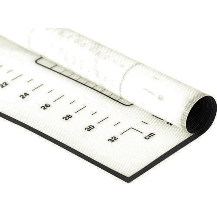 Black Large Size 60 x 40 cm Non Stick Silicone Baking Liner Pastry Mat Sheet with Measurements * FREE SHIPPING * N6