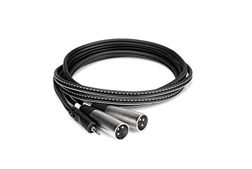 Hosa CYX-403M 3.5 mm TRS to Dual XLR3M Stereo Breakout Cable, 9.8 feet N2