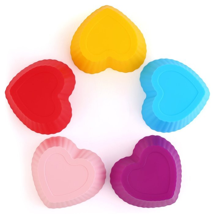 GreKitchen Baking cups/Silicone Baking Cups/ muffin baking cup/Cupcake liners&shy; Reusable and Nonstick Heat Resisitant... N5