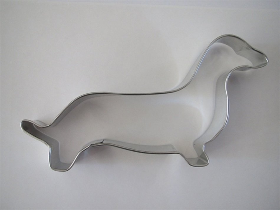 Exclusive Dachshund Dog Cookie Cutter, Real Dachshund Shape 6" Long