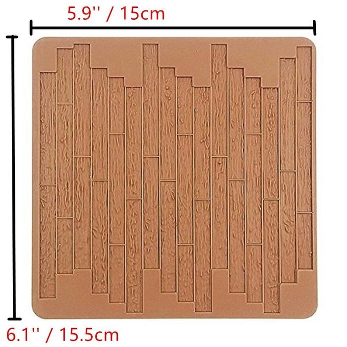 Mandydov Bark Embossed Silicone Fondant Mold Cake Mould N2