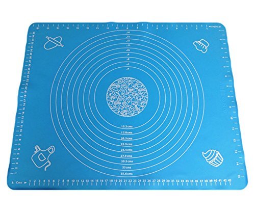 Silicone Baking Mat with Measurements Non-Stick Cookie Sheet Kneading Mat 15.7"x19.6" Color At Random N2